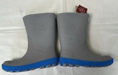 NWT KAMIK RIPTIDE RAIN BOOTS SIZE 5 YOUTH MADE IN CANADA! SLATE GRAY/BLUE