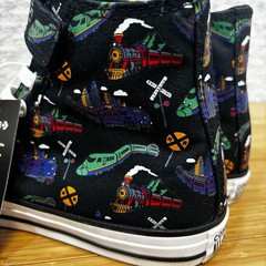 Converse Chuck Taylor Hi 1V Black Train Print NEW Kids Size 3 Youth