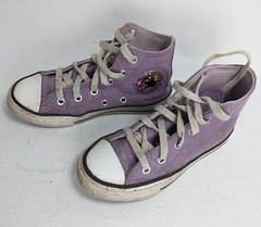 Converse Underwater Glitter Hi Top Canvas KIDS Size 12 Children Sneakers shoes
