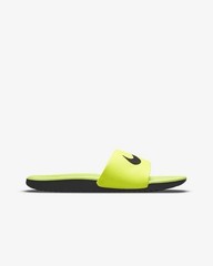 Nike Kawa Slides Kids’ Yellow-Green and Black (Size 4Y) New with Box