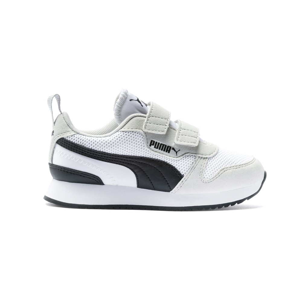 PUMA R78 Slip On Toddler Boys Grey, White Sneakers Casual Shoes 37361702