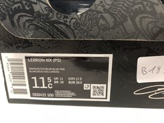 Nike LeBron XIX (PS) White Dutch Blue – Kids Basketball Shoes EUR 28.5