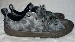 Chuck Taylor Converse All-Star Green Camouflage Low Top Size 4 Juniors Unisex