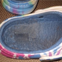 Crocs Classic Mammoth dye Dye Lined Clogs Multi Color Youth Size 3