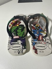 Size 13C/1Y – New HAVAIANAS Marvel Heroes Flip Flop Sandals
