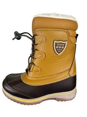 Totes Toddler Wheat Brown Insulated Flat Heel Winter Boots New Size 9M Neutral