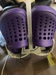 New Joybees Kids Active Clog -Violet/Silver Size C4/C5