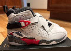 Nike Jordan 8 Retro PS Bugs Bunny White Black True Red 305369 100 Size 11C