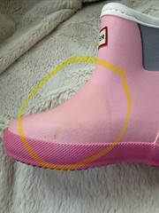 Nearly New $69 Hunter Finley Rain Boot Pink/Purple Little Kid UK10/EU28/US11