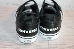 Converse All Star Pro Blaze Black Leather Athletic Shoes Boy / Girl Youth Size 3