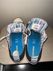 All Star Converse Black Canvas Kids Lace-Up Sneakers with White Laces – 3