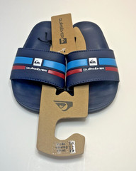 Quicksilver Kids Size 11 Hydrosquish Technology Blue Slides w/Logo