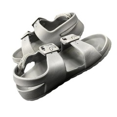 CAT & JACK GRAY ￼GLADIATOR SANDALS SIZE 11 Gray