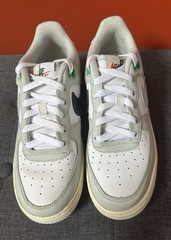 Nike Air Force 1 Split Light Silver White Black Low 07 LV8 Youth Size 6.0