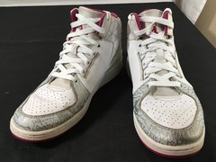 Jordan Flight Origin 2 White Grey Elephant Pink 729519-160 Youth 8Y