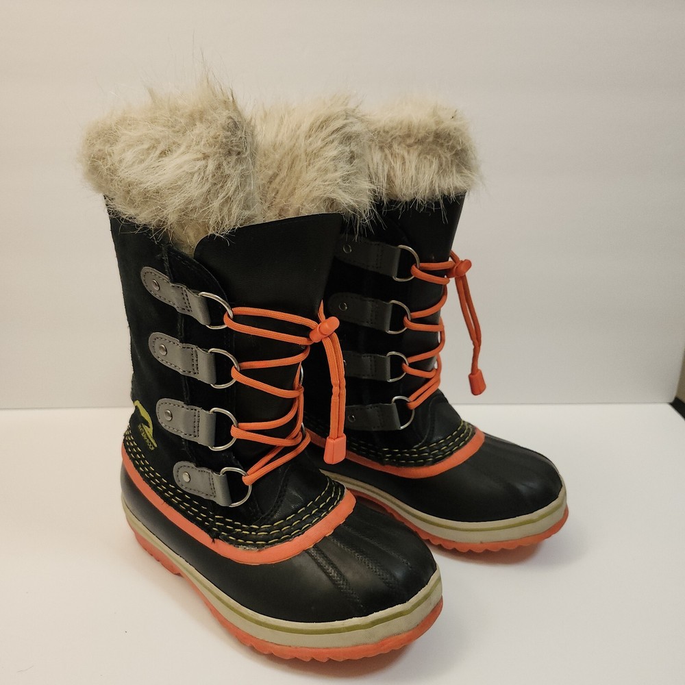 Sorel Joan Of Arctic -40 Waterproof Felt Pak Snow Winter Boot Suede Youth Sz 2