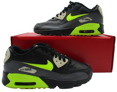 Nike Air Max 90 Shoes Youth Size 5.5Y Black Volt Running Sneakers 833412-023 1T8