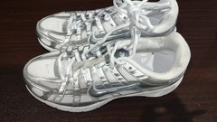 Nike P-6000 Silver/White/Black Sneakers Unisex Kids US 5Y HV5064-101