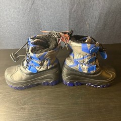 Member’s Mark Kid’s Snow Boot Sz 7/8 NWT Blue Gray Black