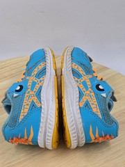 ASICS Kid’s Contend School Yard Running Shoes Aquarium/Orange POP Toddler sz 6