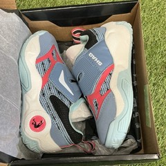 SHAQ RAQ LOW Blue Red Hook & Loop Unisex Kids Athletic Sneakers US 9