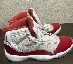 Nike Air Jordan 11 Cherry Red White 378038-116 Youth 5.5Y Sneakers Shoes