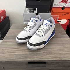 Nike Air Jordan 3 Retro Size 5Y Racer Blue White Youth Shoes