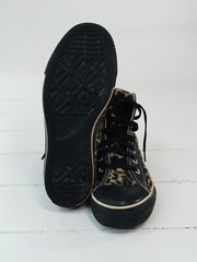 Converse Chuck Taylor All Star High Top Leopard Print Sneakers Youth Size 3