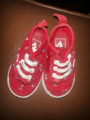 Vans Angels Logo Shoes Toddler MLB Baseball Anaheim Los Angeles