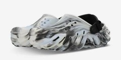 NEW CROCS ECHO GLOW IN THE DARK MARBLED CLOG BLACK/WHITE 211883-0WU YOUTH J6 6