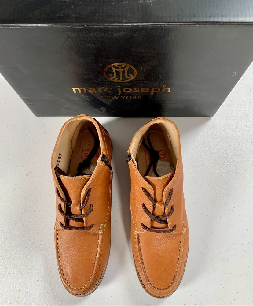 Marc Joseph New York Child Leather Lincoln Bootie Tan Grainy Kids Size 3.5