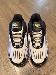 TN Air Nike Air Max Plus 3 GS Black/Chamois/Hyper Blue Size 4.5Y CD6871-001