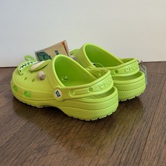 Crocs Monsters Inc Mike Wazowski Clogs Youth Big Kids Size J3 Disney Pixar NEW