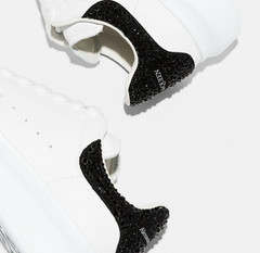 Alexander McQueen Kids Crystal Embellished Oversized Sneakers Schuhe Shoes 30