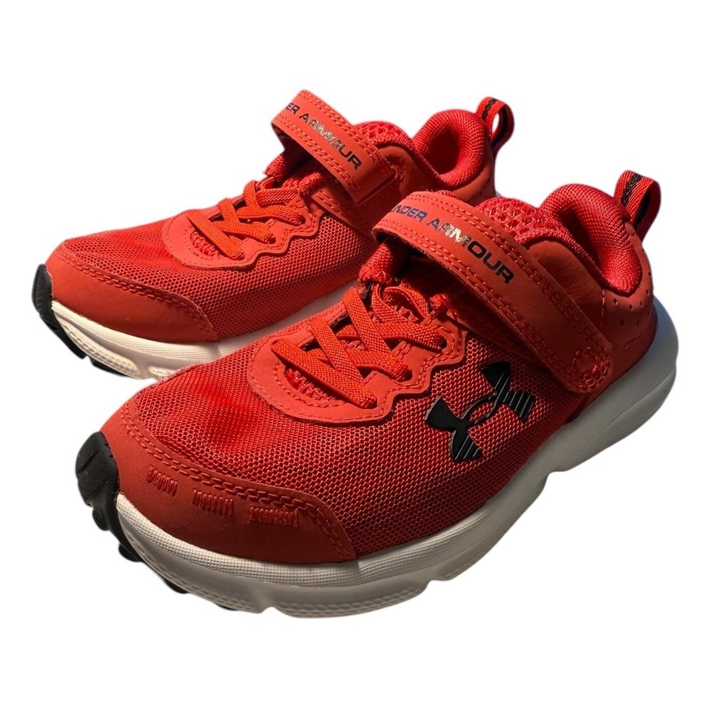 Under Armour Charged Assert 9 Kids Red Running Shoes 3026186-600 Size 13K Wide