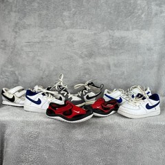 Nike Mixed Lot Sneakers 6C 7C White Blue Red Kids Athletic Streetwear Shoes