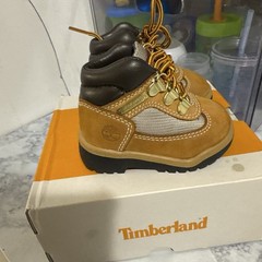 Timberland Field Boot Wheat Brown Nubuck Waterproof Lace-Up Unisex Kids Size 4