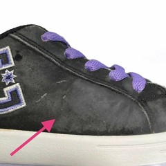DC Court Graffik SE Black Purple Suede Shoes Sneakers Skater Streetwear 12 Youth