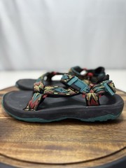 Teva Hurricane XLT 2 Sandals Youth Kids Sz 4 Sandal Blue Yellow Red Aztec Boho
