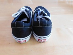 VANS „Off the Wall“ Old Skool Youth Size 5 Black & White Lace Up Sneakers Shoes