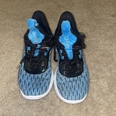 Under Armour Curry 9 Sesame Street Cookie Monster Blue Kids Basketball Shoes 7Y