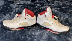 Air Jordan 5 V Retro Fire Red 2013 GS 7Y , 8.5 Women 440888-100 authentic