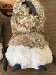 Lazy One Slipper Slippers Wolf Coyote Animal Paw Slipper Youth M Medium