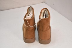 Sonoma Boots Kids Size 4 Brown Shearling Style Faux Fur Lined Ankle Winter Boots