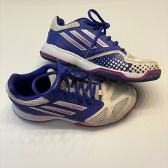 Adidas Adizero Ubersonic Shoes Kids 4.5 Blue White Pink B35951 Tennis Sneaker