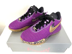 Nike LeBron XX SE Vivid Purple/Metallic Gold FD0207-500 Size US 5.5Y NEW