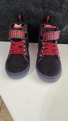 Marvel Spider-Man Unisex Kids US 10 Black/Red Mid Top Lace-Up Sneakers