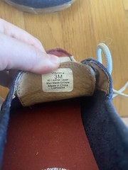 Twisted X Driving Moc Bomber Leather Red/White/Blue American Flag Size 3M/youth