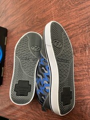 Heelys Pro 20 Prints HES10332H Kids US 6 Charcoal Blue Skate Shoes NIB
