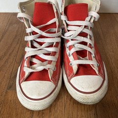 Converse Chuck Taylor High Top Sneakers Shoes American Flag Junior Size 2 White